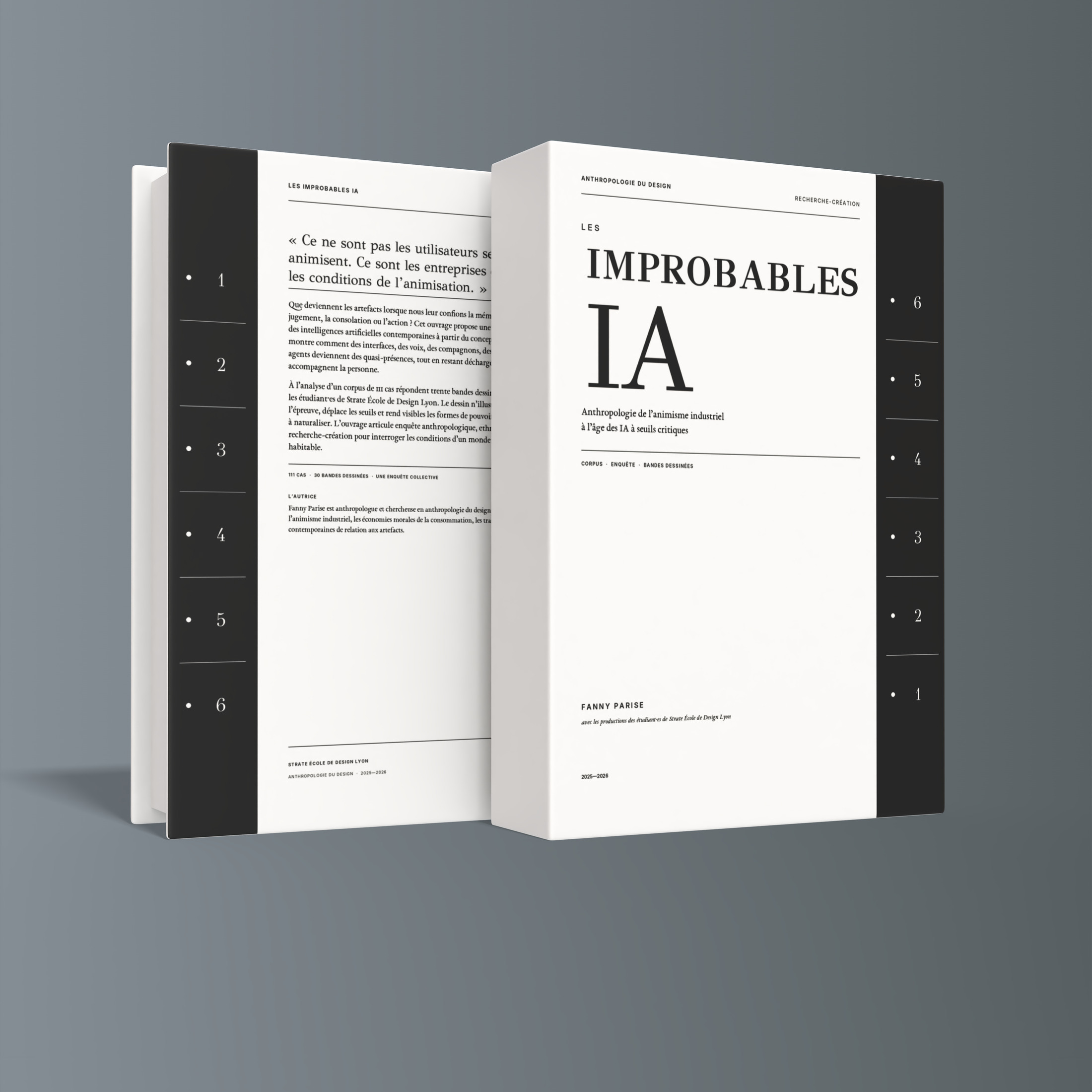 Mock-up du livre Les Improbables IA de Fanny Parise